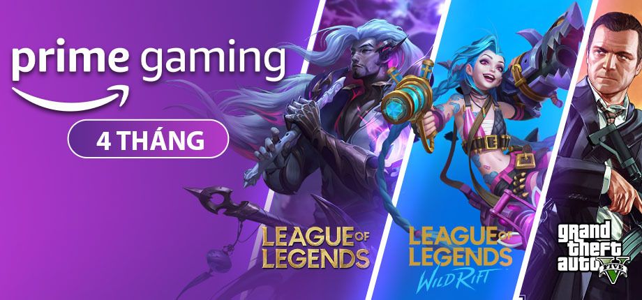 Tài khoản Amazon Prime Gaming (4 tháng)